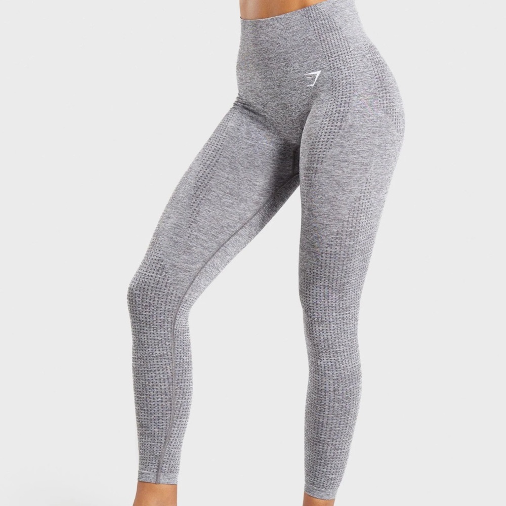 Gymshark Charcoal Textured Leggings